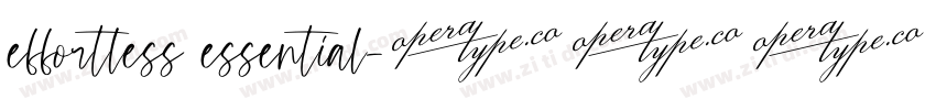 effortless essential字体转换 effortless essential字体转换